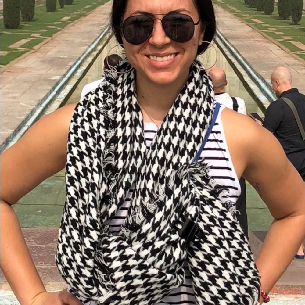 Stylish Black and White Stripe Zara tank top